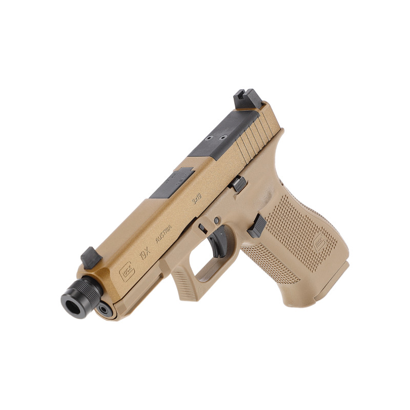 PISTOLET GLOCK 19X MOS BBS 6MM CO2 1J - COYOTE