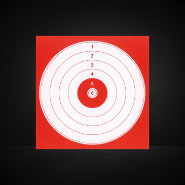 cible 10X10 cartonnée - à...