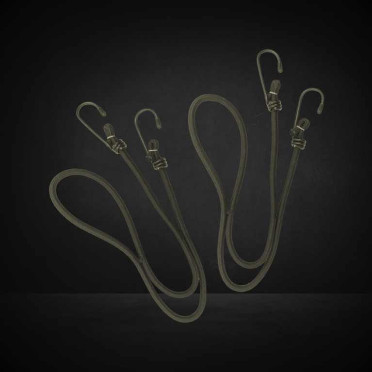 Lot/2 sandows EXPÉDITION L. 75 cm x Ø 6 mm vert olive