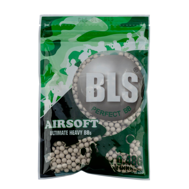 BLS Billes Précision 0,48 g Blanc x1000