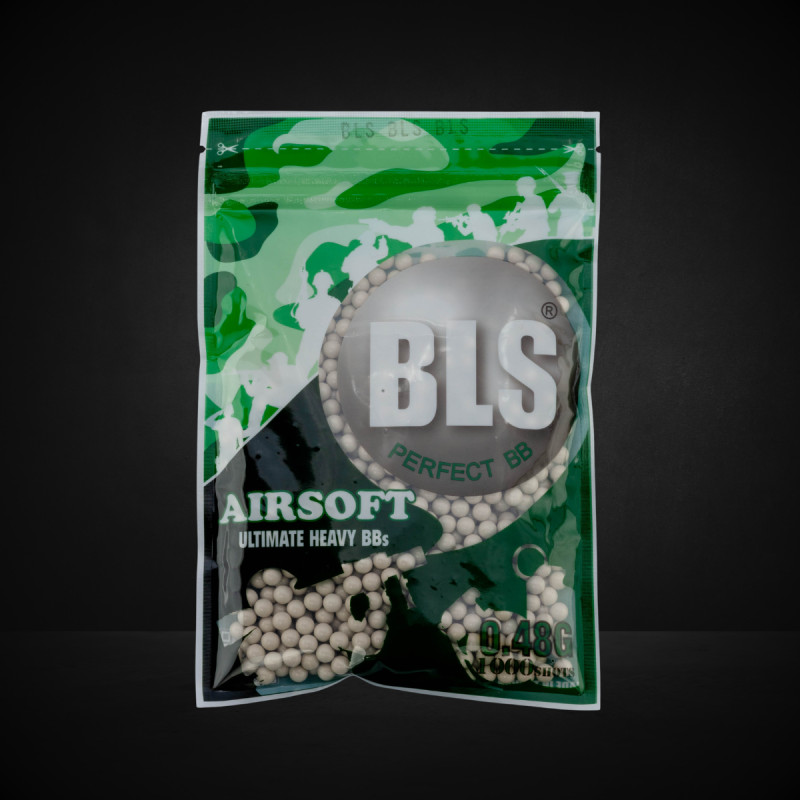 BLS Billes Précision 0,48 g Blanc x1000