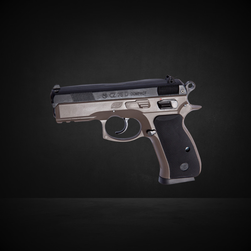 PISTOLET 6MM CZ 75D COMPACT RESSORT BICOLORE