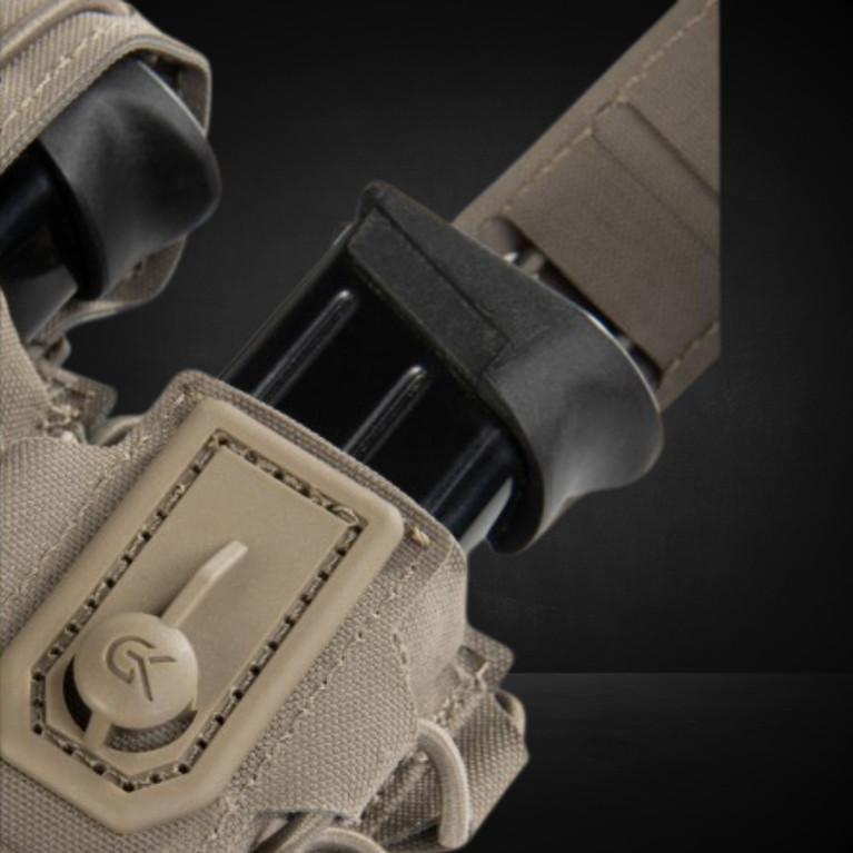 Double Porte-Chargeur 9mm GK DUTYCALL- Coyote