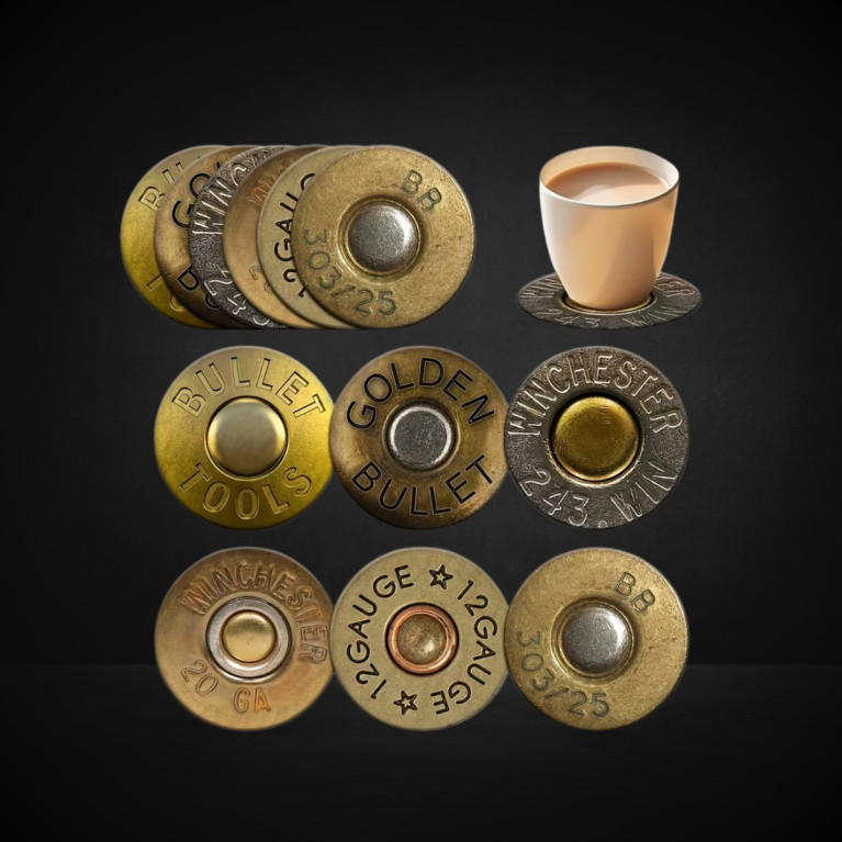 Lot de 6 Sous de Verre Munition