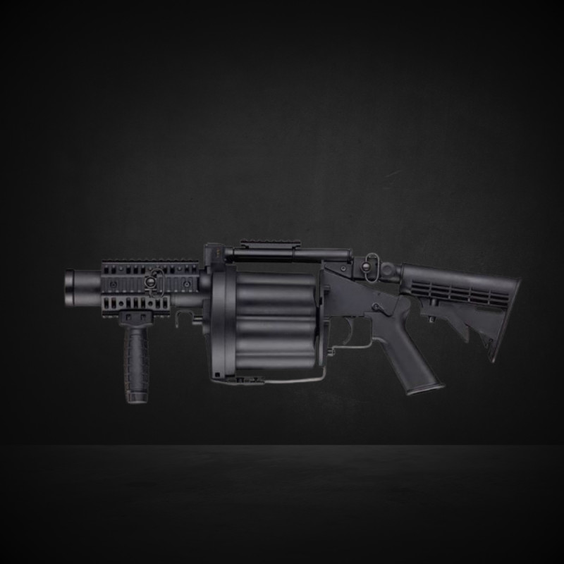 Lance-grenades ICS AGX-GLM à 6 coups – Noir
