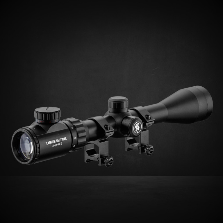 Lunette 3-9 x 40 illuminée rouge et vert