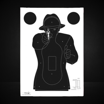 Cible silhouette police...