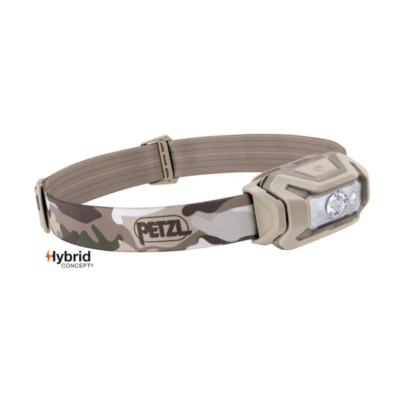 Lampe frontale Hybrid Aria 1 RGB camo - éclairage blanc, rouge, vert et bleu - 350 lumens