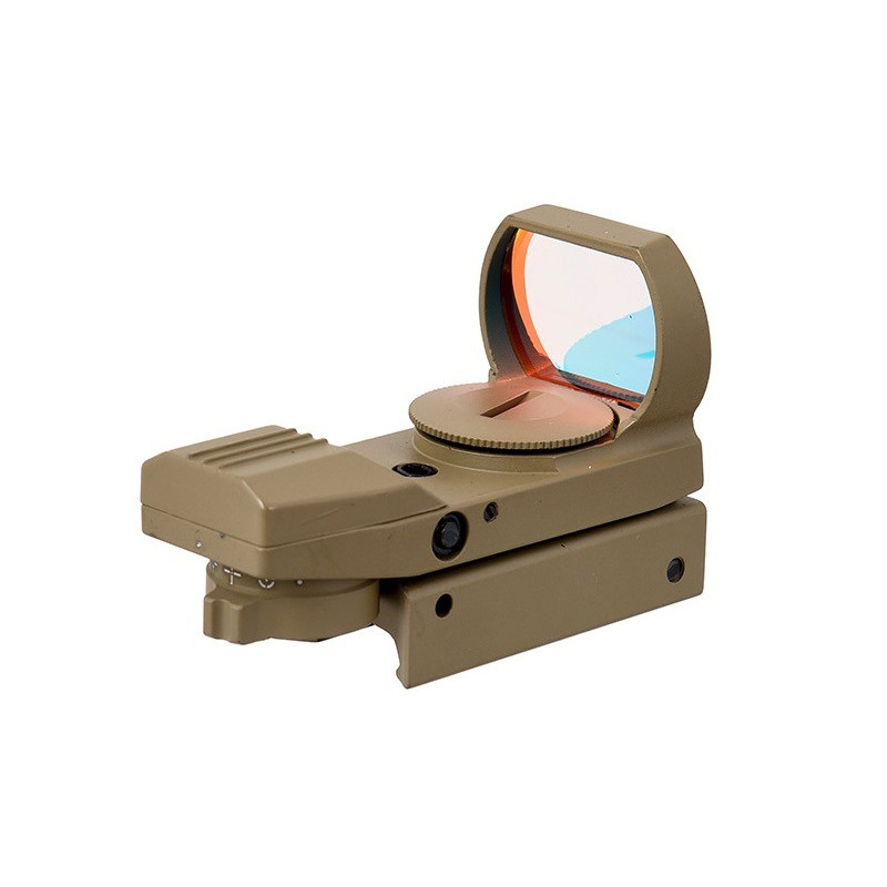 POINT ROUGE MÉTAL REFLEX 4 RÉTICULES ROUGE / VERT TAN lancer tactical