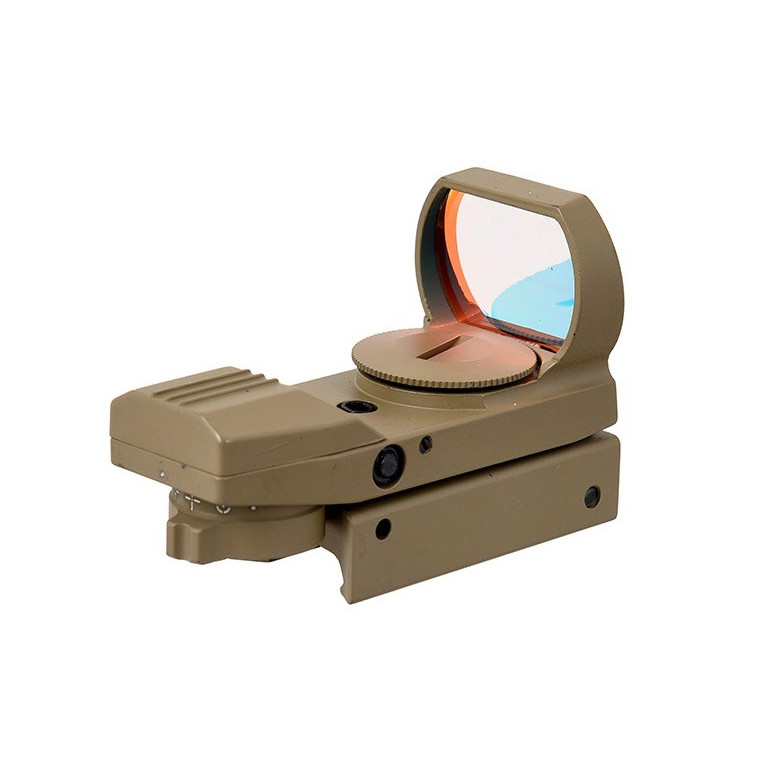 POINT ROUGE MÉTAL REFLEX 4 RÉTICULES ROUGE / VERT TAN lancer tactical