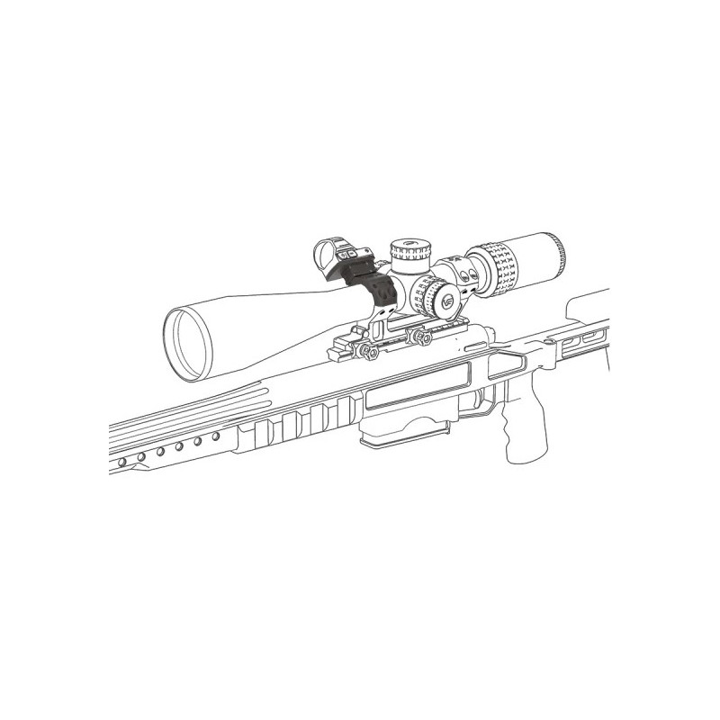 Kit de montage Vector Optics X-ACCU pour lunette 30 mm – Noir
