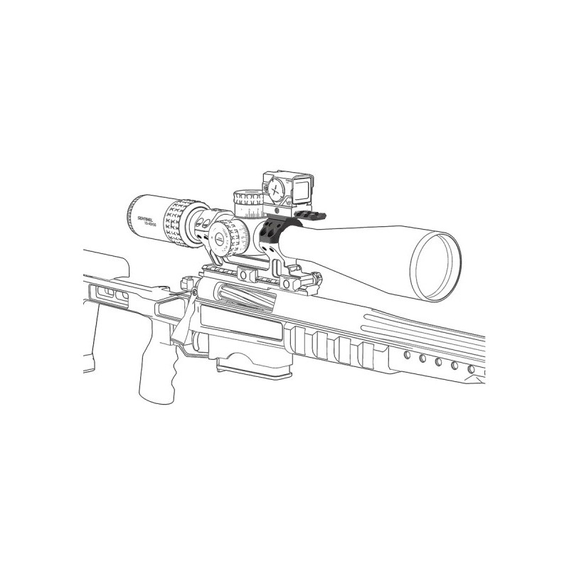 Kit de montage Vector Optics X-ACCU pour lunette 30 mm – Noir