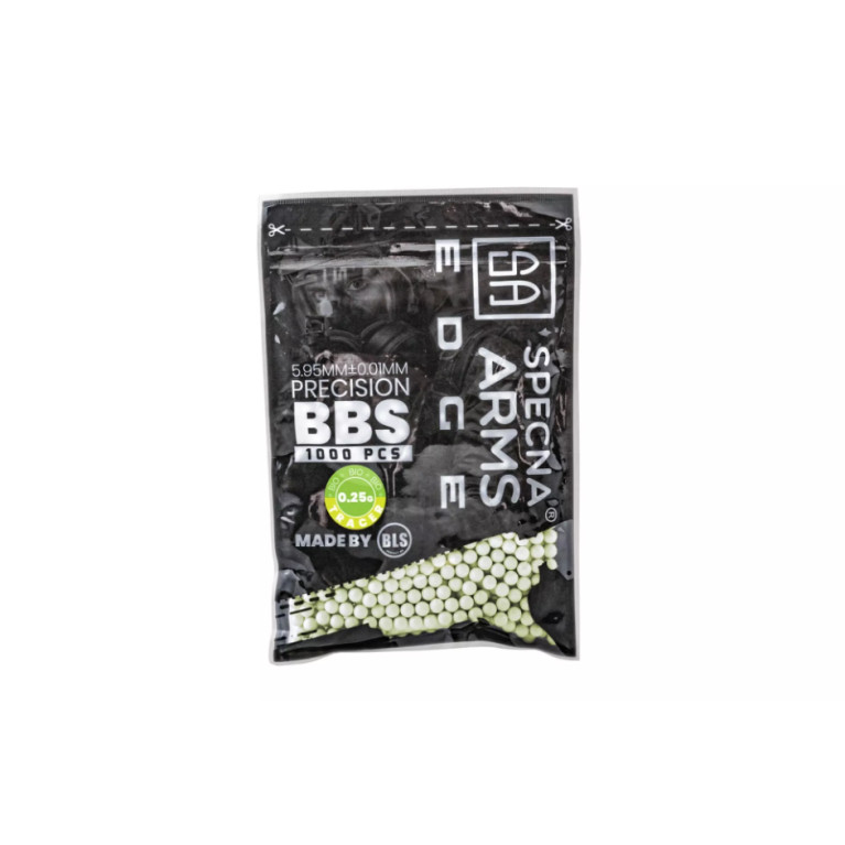 BILLES BIO 0.25G TRACANTES VERTES EDGE EN SACHET DE 1000 PCS