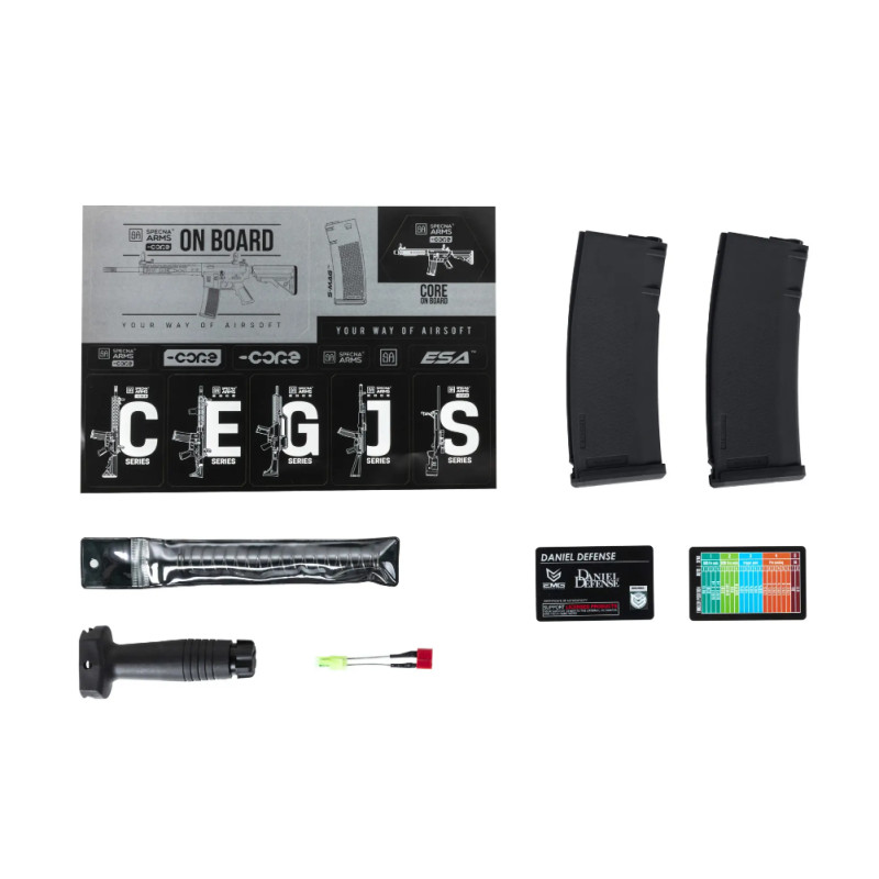 PACK MK18 Specna Arms SA-C19 DANIEL DEFENSE HAL G2 NOIRE