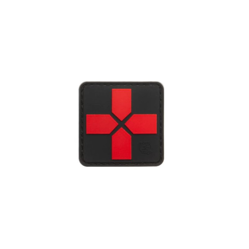 Écusson en caoutchouc Croix-Rouge 40 mm