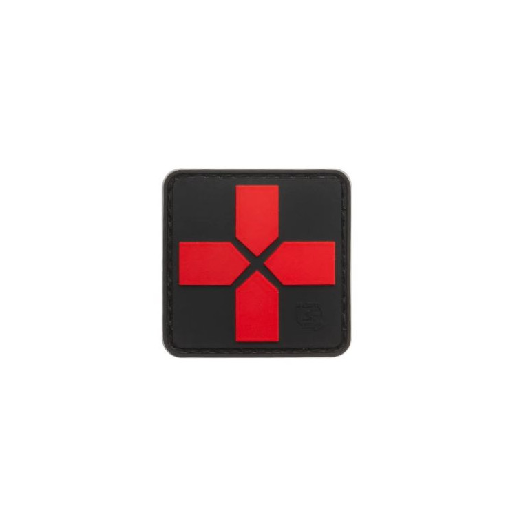 Écusson en caoutchouc Croix-Rouge 40 mm