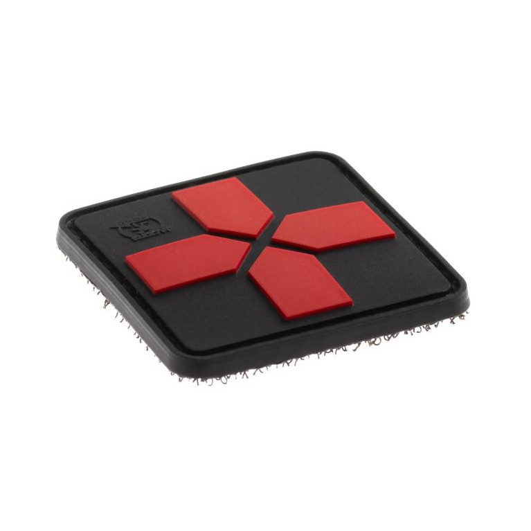 Écusson en caoutchouc Croix-Rouge 40 mm