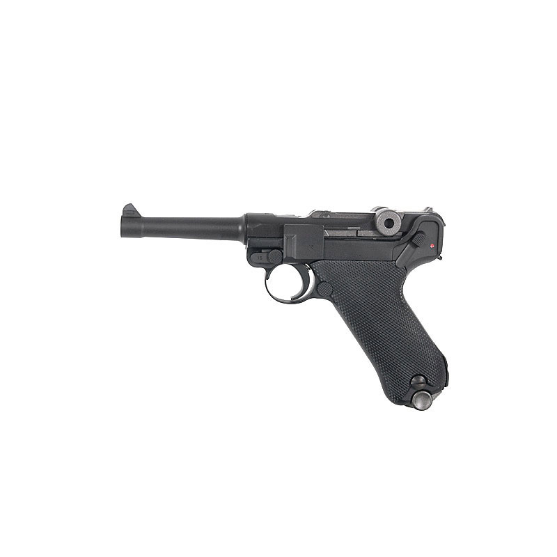 PISTOLET GAZ LUGER P08 WE 4" NOIR