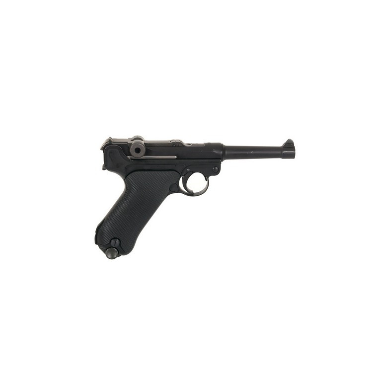 PISTOLET GAZ LUGER P08 WE 4" NOIR