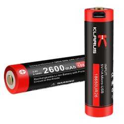 Batterie rechargeable pour Lampe Klarus XT2C / XT11 / XT11S / ST15