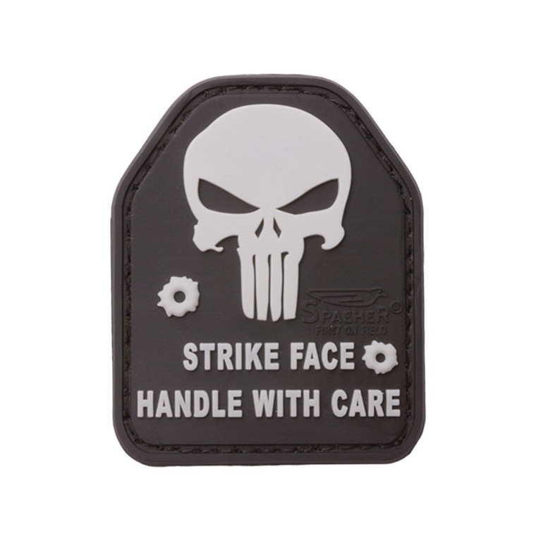 Patch 3D PVC "SAPI Skull / Strike Face Handle With Care"